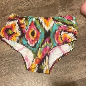high waisted bathing suit bottoms size L fits xl